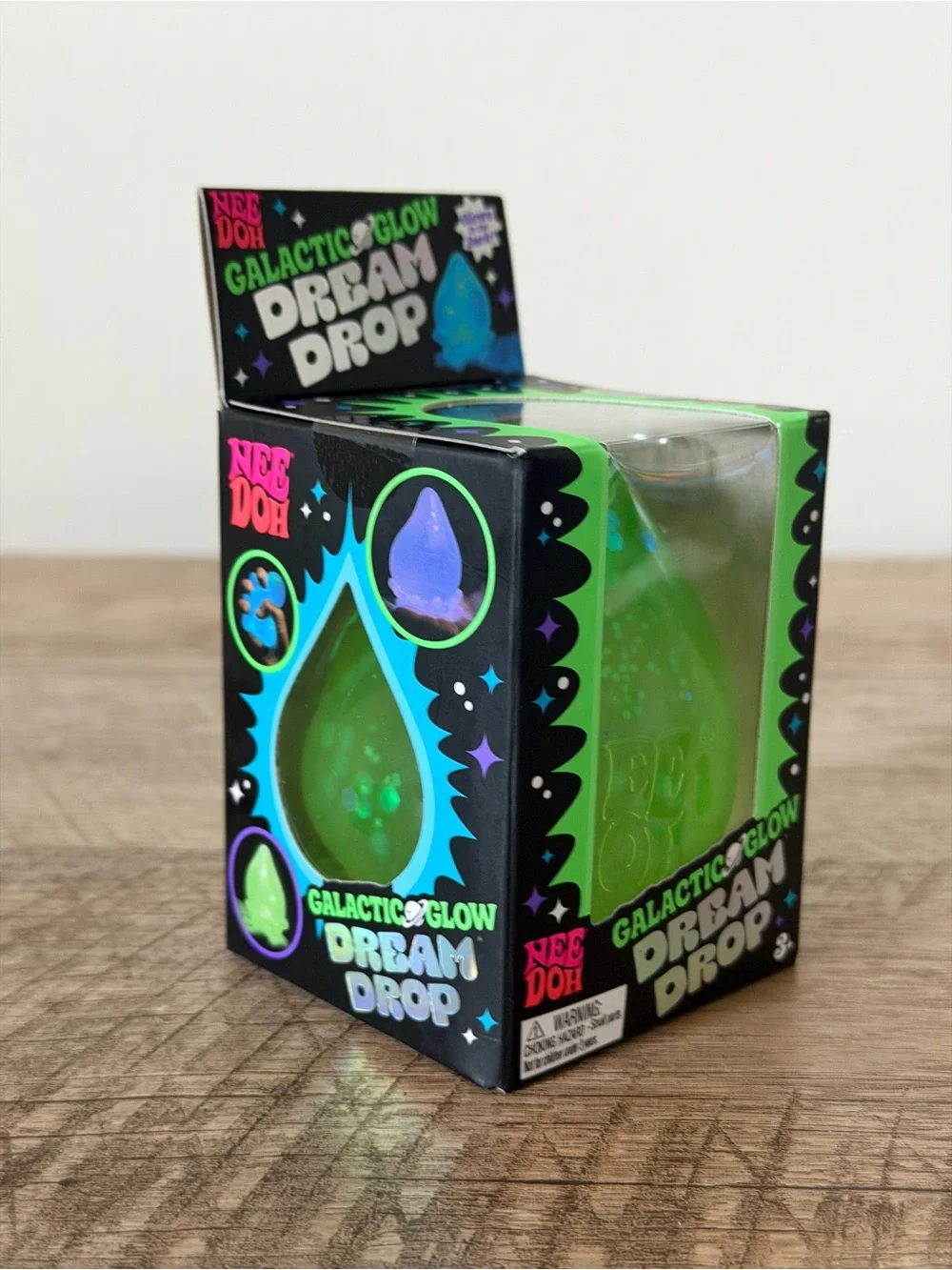 RARE! Limited Edition GLOW In Dark NeeDoh Galactic Glow Dream Drop Fidget Squish